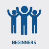 beginners icon blue