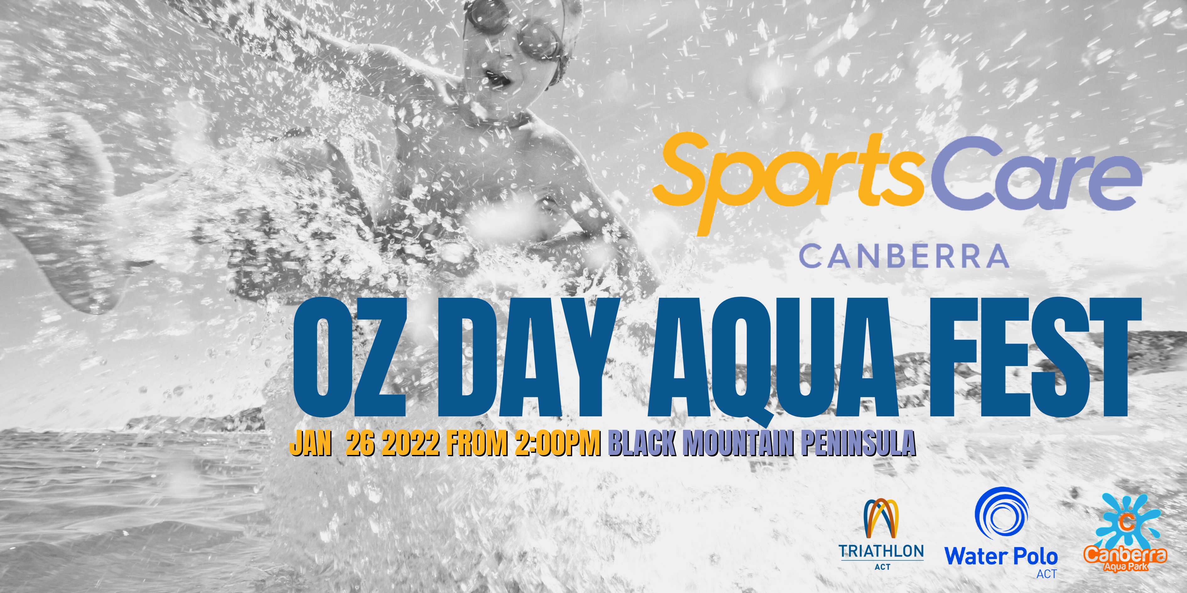 SportsCare Oz Day Aqua Fest - banner
