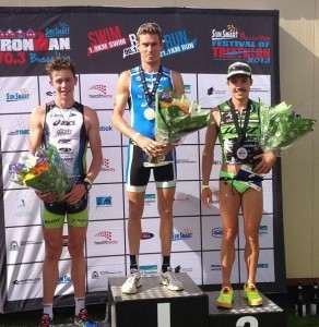 2013 Busselton 70.3 podium James-Hodge-Brad-Kahlefeldt-Tim-Reed-