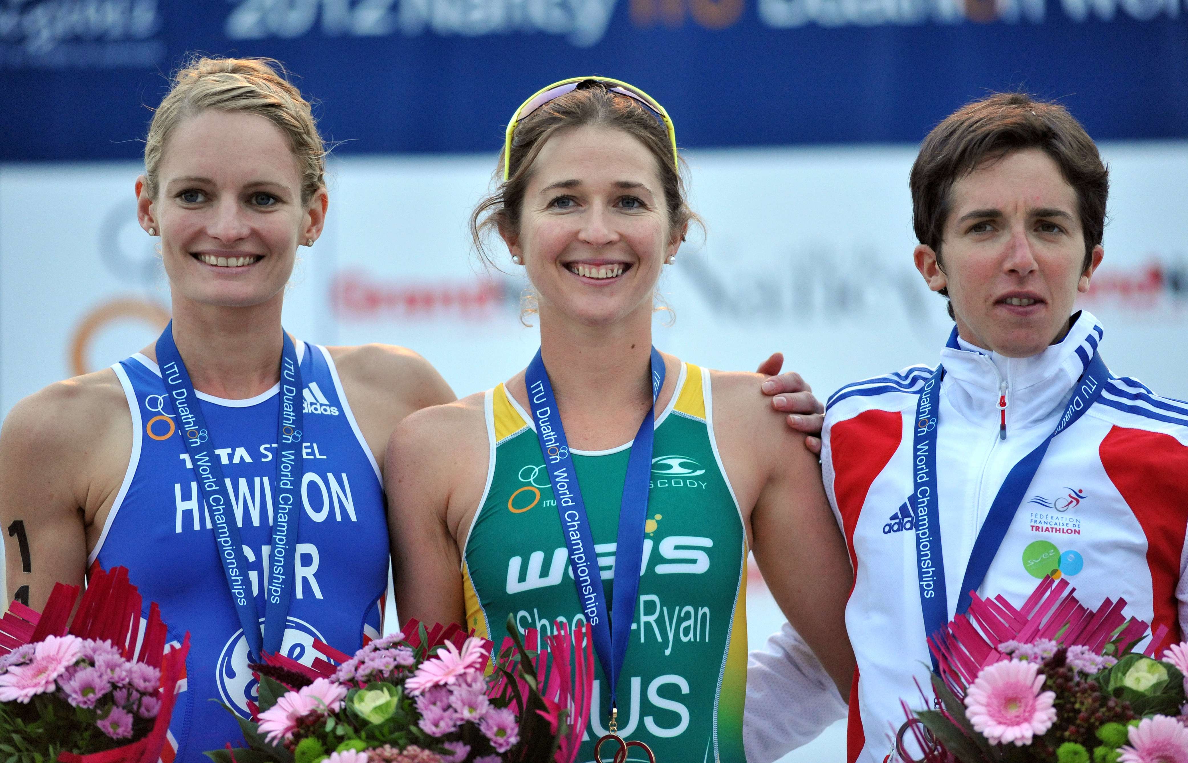 Felicity Seedy Ryan_2012 World Duathlon Champs podium